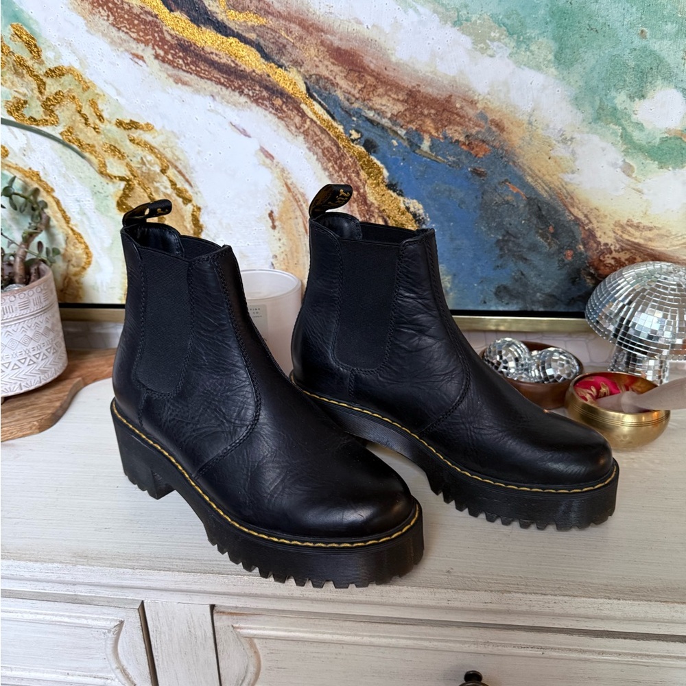 Dr. Martens Black Chelsea Ankle Boots